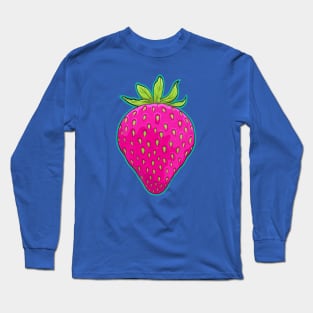 Retro Strawberry Long Sleeve T-Shirt